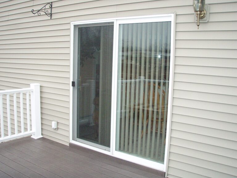 White uPVC patio doors